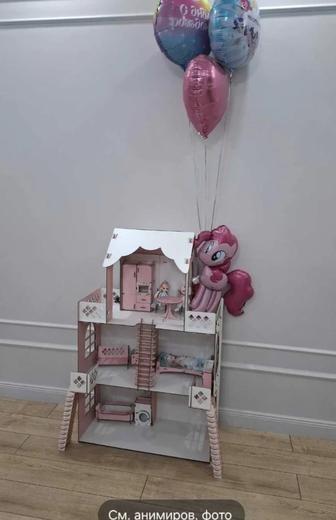 Продам кукольный домик с мебелью