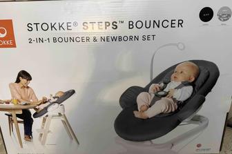 Шезлонг stokke steps bouncer