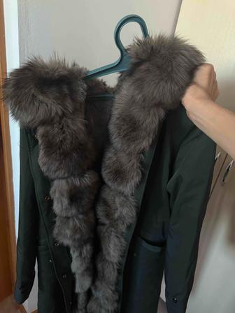 Парка с натуральным мехом