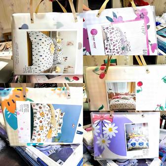 Постельное белье двуспальное цветное