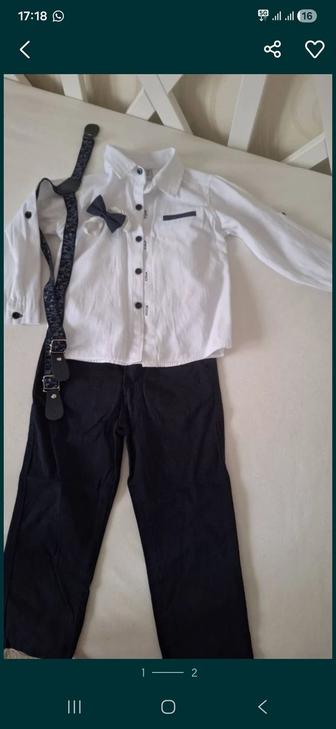 Рубушка, брюки для утренника на возраст 3-4 года, рост 100 -104 в подарок ч