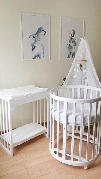 Детская кроватка 6в1 ELLIPSEBED