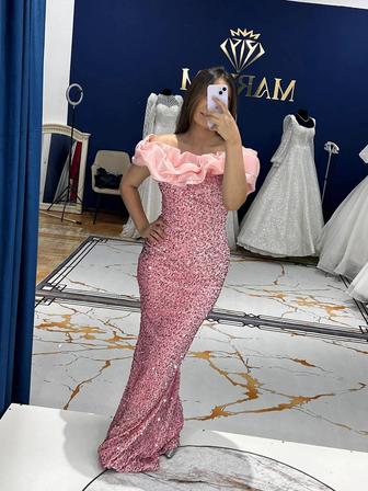 Платье женское розовое