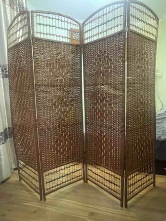 Ширма перегородка из натурального материала