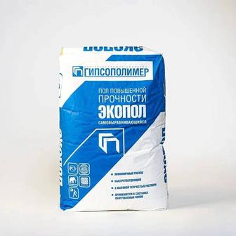 Наливной пол ЭКОПОЛ гипсовый, 30кг