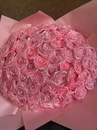 Букет из атласных лент