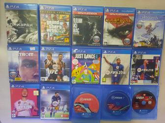 Диски на Playstation 4, Playstation3 и на PSP.