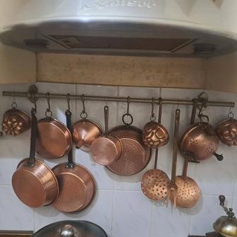 Медная посуда раритет для интерьера