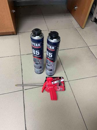 Монтажная пена 2 банки и пистолет