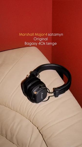Наушник Marshall Major IV қолданылғанына 5ай ғана болды. Ешбір ақауы жоқ.