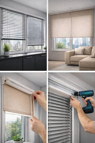 Продажа,установка(жалюзи,Ролшторы, блэкаут и др)