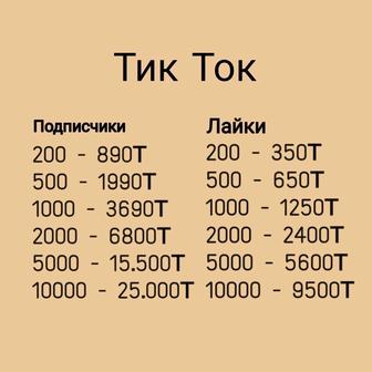 Накрутка в Тикток