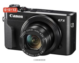 Фотокамера Canon PowerShot G7X Mark II черный