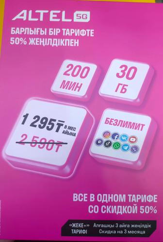 Продам номера Алтел
