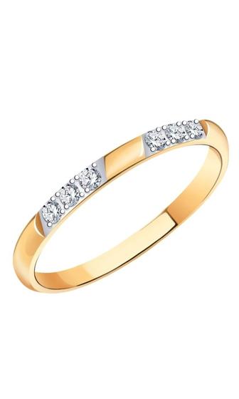 Кольцо золотое 585 Lucente