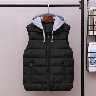 Подростковая безрукавка на мальчика рр 2 XL черная