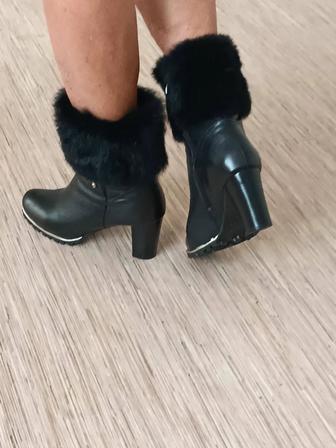Кожаные итальянские полусапожки