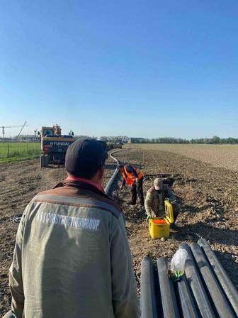 Прокладка и строительство водопровода, канализации и газопровода