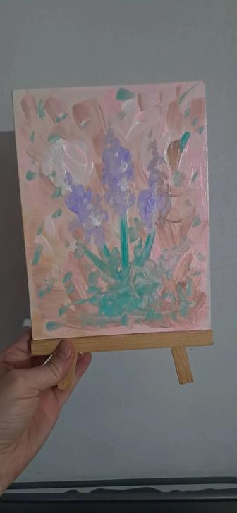 Картина ручной работы Незабудка