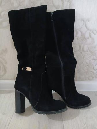 Продам женские сапоги, натуральный мех, натуральная замша