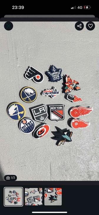Джибитсы новые хоккей NHL jibbits для кроксов