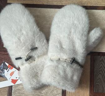 Новые корейские варежки мех