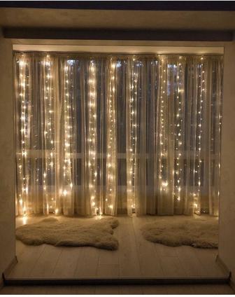 Гирлянда штора 3х3 (в двух расцветках)