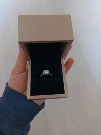 Муассанит кольцо серебро