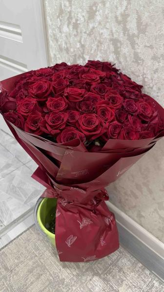 101 роз бу получила сегодня