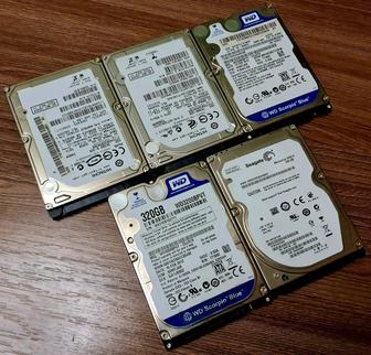 Жесткие диски для ноутбука/консоли/видеорегистратора 2.5 320GB, 500GB, 1TB