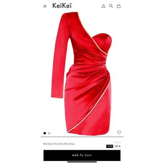 Продам новое атласное красное платье Kei Kei. Турция.
