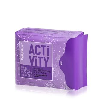 Анионовые ночные гигиенические прокладки