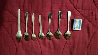 Ложки чайные, вилка