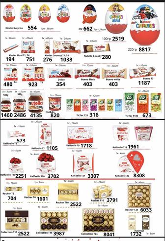 Ferrero&Kinder новогодние подарки