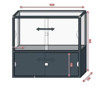 Витрина стеклянная