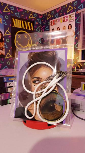 Кулон глаз голография из девяностых