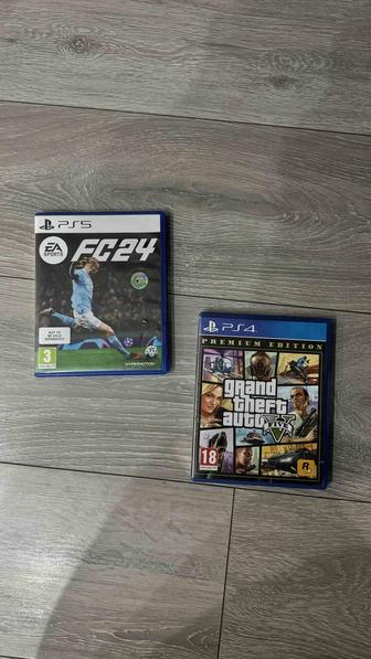 Диски для ps4 ps5, Fifa24 GTA5