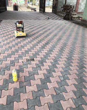 Укладка брусчатки