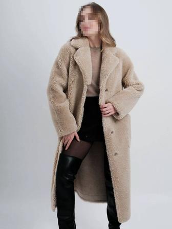 Продается женская шуба длиной миди оверсайз Silverfox!