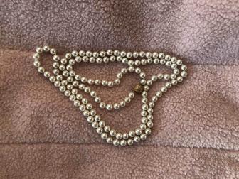 Бусы жемчуг, ожерелье/колье на шею либо как браслет. Отличный подарок