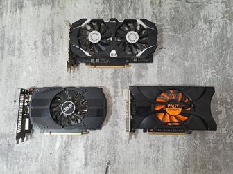 Продам видеокарты GTX 1050Ti 4Gb, GTX 1050 2 GB, GTX 550Ti 1 Gb