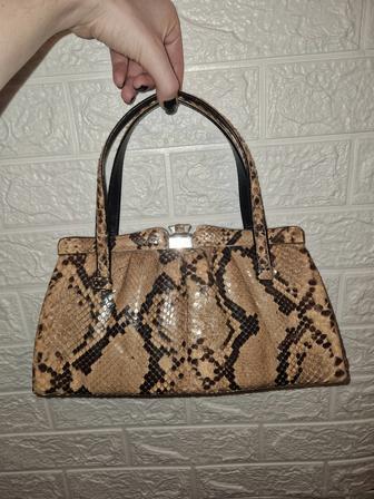 Сумка женская натуральная кожа питон б/у