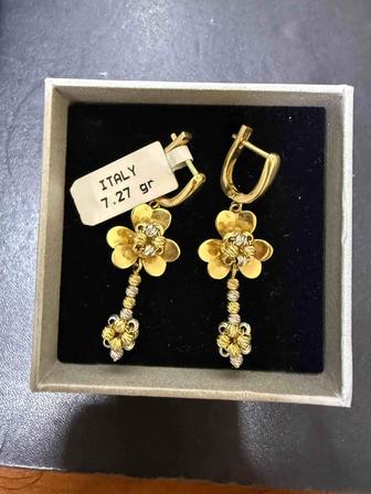 Золотые серьги 585 проба