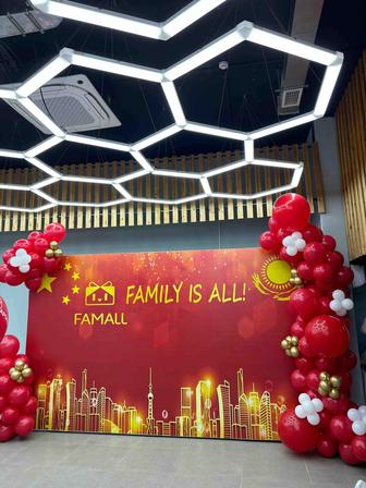 Фотозона. Баннер. Оформление шарами