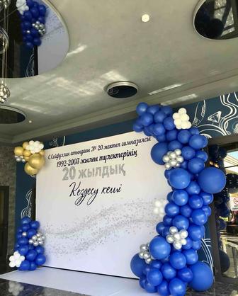 Фотозона. Баннер. Оформление шарами