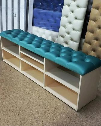 Банкетка на ножках. Обувница пуф. Прихожка. Вешалка. Сундук с открыванием.