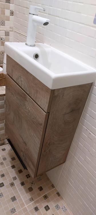 Продам подвесную тумбу с раковиной