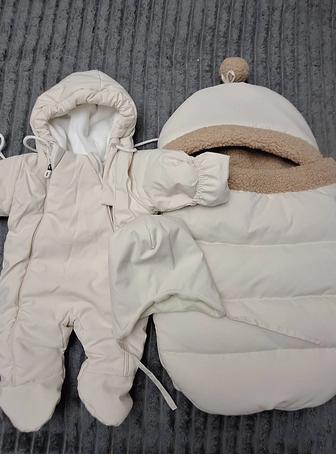 Конверт комбинезон для новорожденного, почти новый