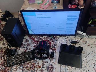 Продам компьютер и руль для автосимулятора технологии Дириг Драйв