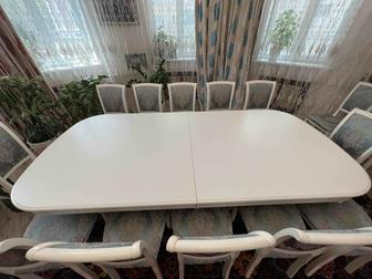 Комплект Стол 500х120см , стулья 14 шт.(Малайзия).